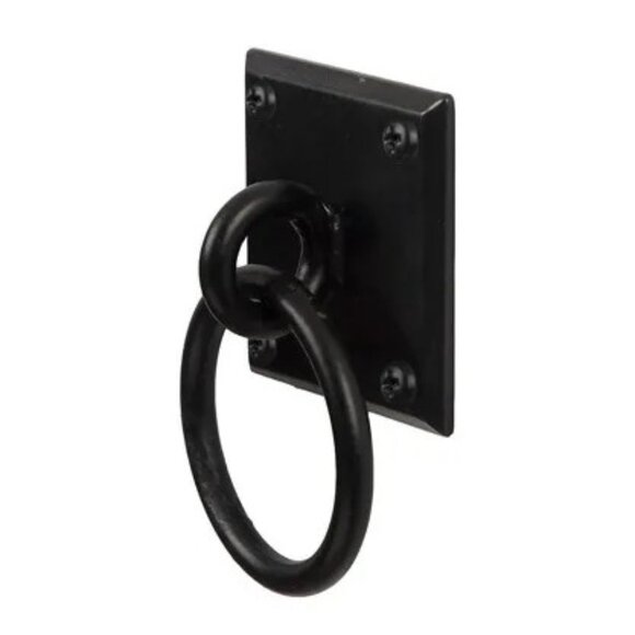 Lynn Cove Foundry Plate Mount Ring Pull Stainless Steel Black NEW - Picture 2 of 8